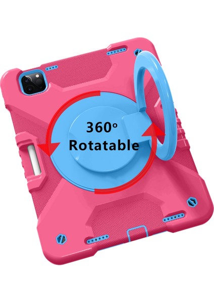 IPAD Pro 11 (2018/2020) Silikon + Pc Kılıfı (Rosered+Blue) (Yurt Dışından) fırsatları