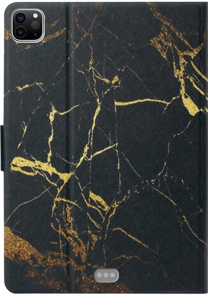 Ipad Pro Için Deri Kılıf 12.9 (2018) (Black Gold) (Yurt Dışından) modelleri