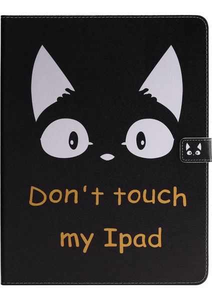 Ipad Pro Için Deri Kılıf 12.9 (2020) (Cat Ears) (Yurt Dışından)