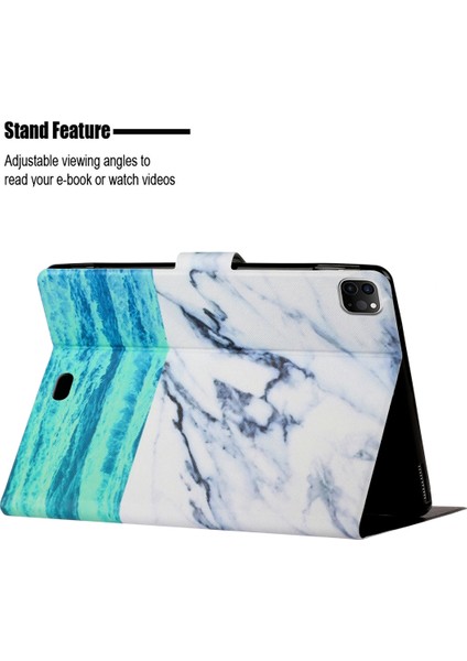 Ipad Pro Için Deri Kılıf 12.9 (2018) (Ocean) (Yurt Dışından) fırsatları
