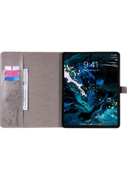 Ipad Pro Için Deri Kılıf 12.9 (2020) (Grey) (Yurt Dışından)