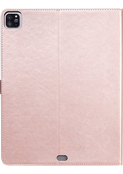 Ipad Pro Için Deri Kılıf 12.9 (2020) (Rose Gold) (Yurt Dışından)