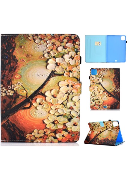 Ipad Pro 11 Inç 2020 Için Deri Kılıf (Plum Blossom) (Yurt Dışından)