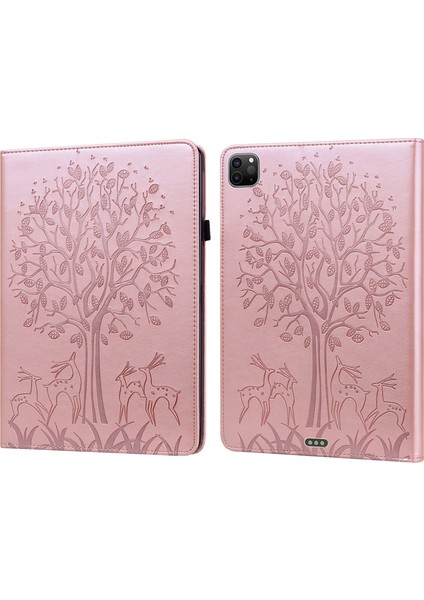 Ipad Air 2020 / Pro 11 2020 Için Pu Deri Kılıf (Pink) (Yurt Dışından)