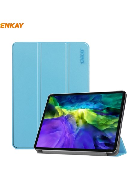 Enkay Ipad Pro 11 Için Akıllı Kılıf Çevir (2020/2021) (Light Blue) (Yurt Dışından)