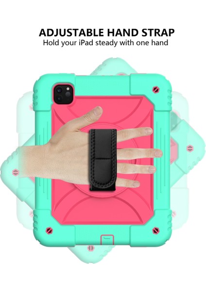 Ipad Pro 11 Inç 2020 Için Zor Durumda (Mint Green + Rose Red) (Yurt Dışından) modelleri