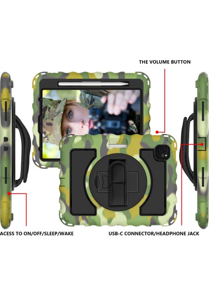 Ipad Pro 11 Inç 2020 Için Zor Durumda (Camouflage) (Yurt Dışından) modelleri