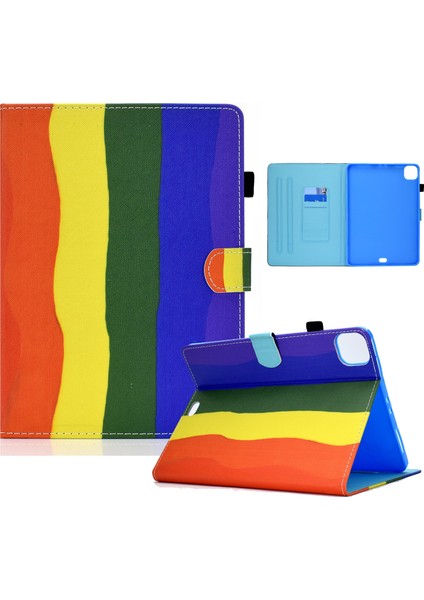 Ipad Pro 11 Inç (2020) / (2018) / iPad Air 4 10.9 Inç (2020) (Rainbow) (Yurt Dışından)