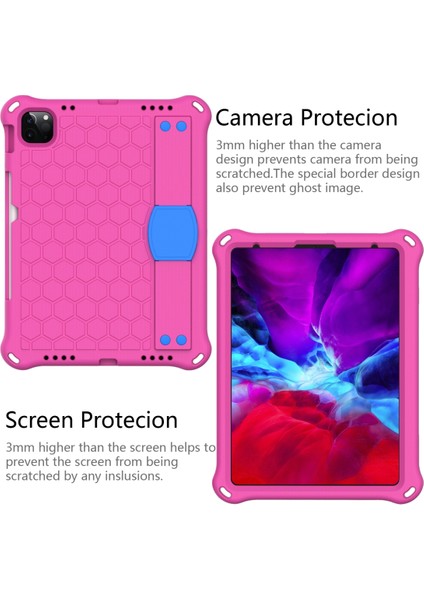 Ipad Pro 11 Inç 2020 Için Zor Durumda (Rosered+Blue) (Yurt Dışından) modelleri
