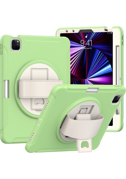Pc + Tpu Kılıfı Için iPad Air 4 10.9 / Pro 11 2021/2020/2018 (Matcha Green) (Yurt Dışından)