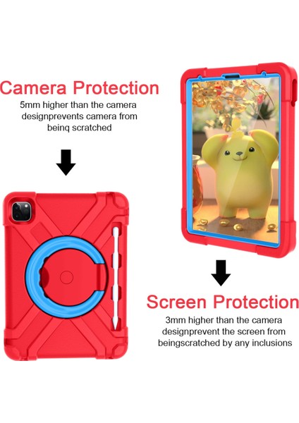 Ipad Pro 11 Inç 2020 Için Zor Durumda (Red+Blue) (Yurt Dışından)