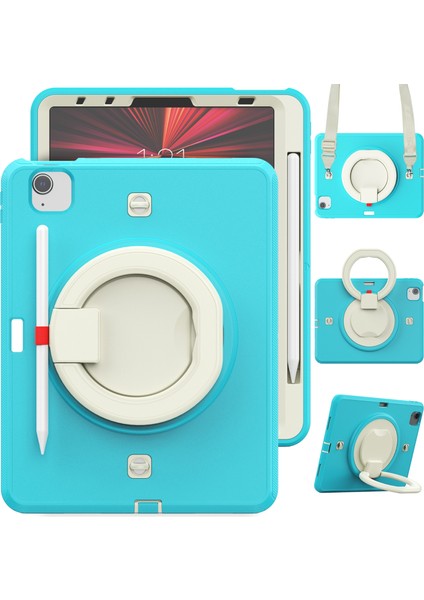 Ipad Pro 11 2021 Için Tpu + Pc Tablet Kılıfı (Light Blue) (Yurt Dışından)