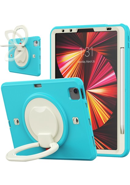 Ipad Pro 11 2021 Için Tpu + Pc Tablet Kılıfı (Light Blue) (Yurt Dışından) fiyatları