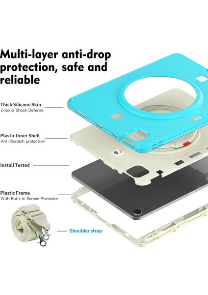 Ipad Pro 11 2021 Için Tpu + Pc Tablet Kılıfı (Light Blue) (Yurt Dışından) fırsatları