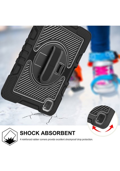 IPAD 10.9 / Pro 11 2020/2021 / 2018 Silikon + Pc Kılıfı (Black) (Yurt Dışından) fırsatları