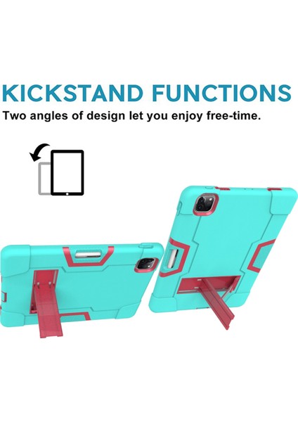 IPAD Pro 11 Inç 2021/2020 Için Zor Durumda (Mint Green + Rose Red) (Yurt Dışından) fırsatları