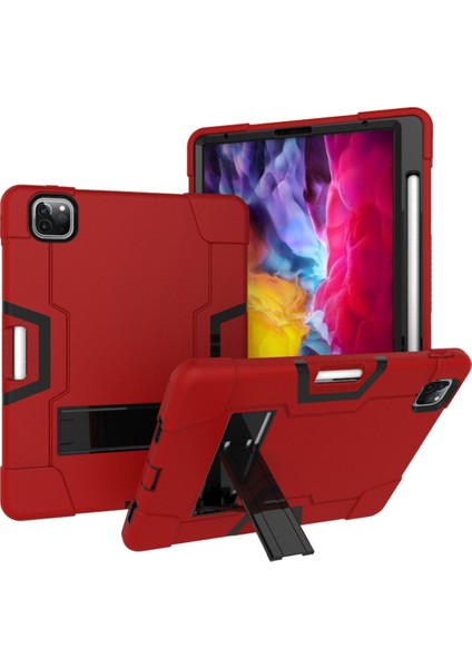 IPAD Pro 11 Inç 2021/2020 Için Zor Durumda (Red + Black) (Yurt Dışından)