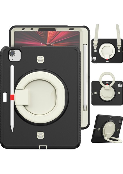 Ipad Pro 11 2021 Için Tpu + Pc Tablet Kılıfı (Black) (Yurt Dışından)