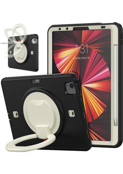 Ipad Pro 11 2021 Için Tpu + Pc Tablet Kılıfı (Black) (Yurt Dışından) fiyatları