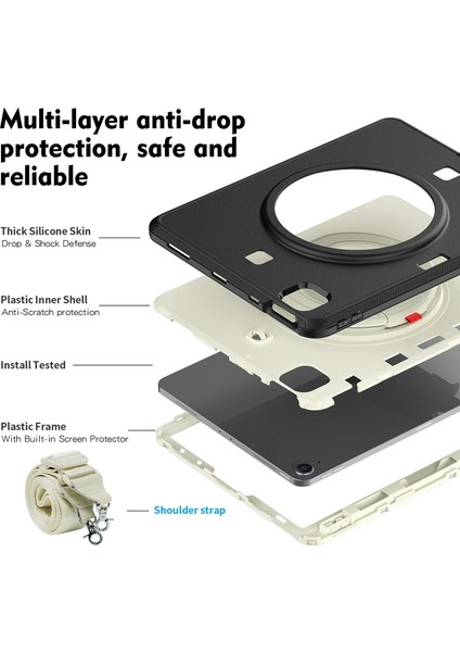 Ipad Pro 11 2021 Için Tpu + Pc Tablet Kılıfı (Black) (Yurt Dışından) fırsatları