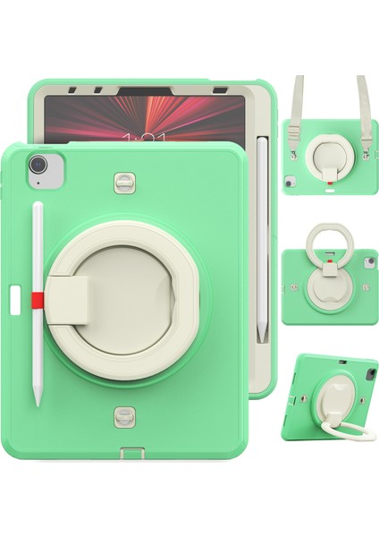 Ipad Pro 11 2021 Için Tpu + Pc Tablet Kılıfı (Light Green) (Yurt Dışından)