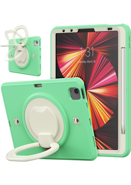 Ipad Pro 11 2021 Için Tpu + Pc Tablet Kılıfı (Light Green) (Yurt Dışından) fiyatları