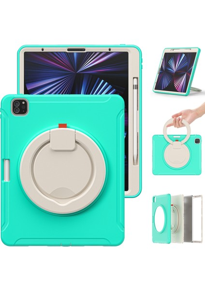 IPAD Pro Için Tpu + Pc Kılıfı 12.9 2021 (Mint Green) (Yurt Dışından) fiyatları