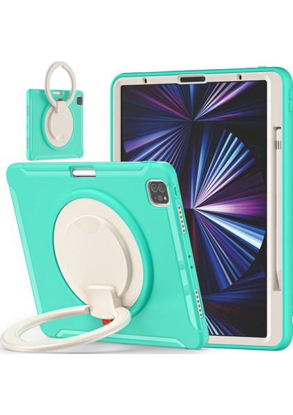 IPAD Pro Için Tpu + Pc Kılıfı 12.9 2021 (Mint Green) (Yurt Dışından) fırsatları