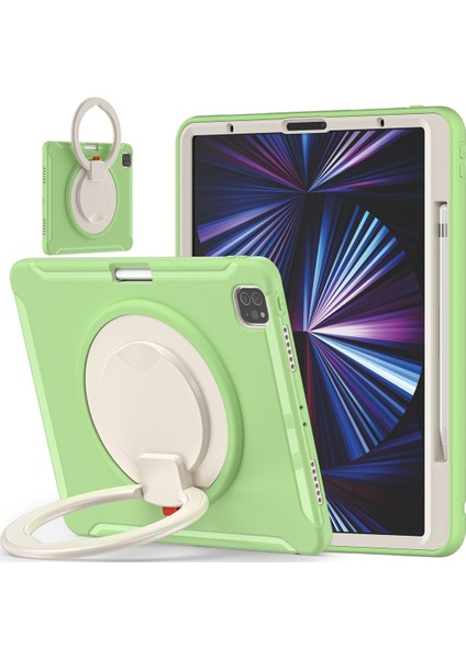 IPAD Pro Için Tpu + Pc Kılıfı 12.9 2021 (Matcha Green) (Yurt Dışından) fırsatları