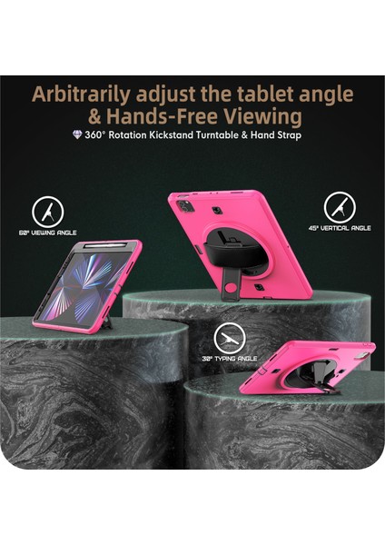 Ipad Pro 11 2021 Için Tpu + Pc Tablet Kılıfı (Rose Red) (Yurt Dışından) fiyatları