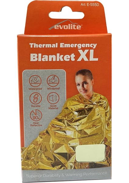 Acil Durum Termal Battaniye Xl - 160X210 Cm.