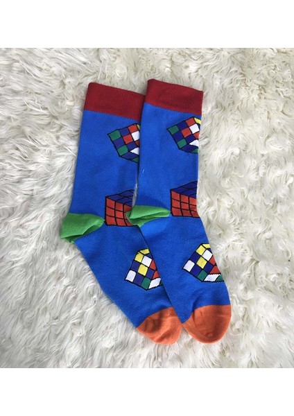 Rubik Küpü Unisex Çorap