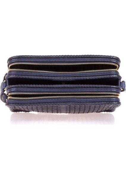 Handmade Peke Lacivert Soft Deri Kadın Çapraz Askılı Çanta 042 Peke indirimleri