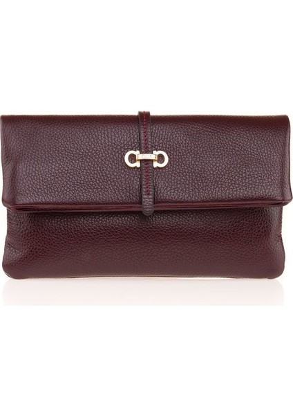 Bordo Rölax Deri Kadın Portföy & Clutch Çanta Blm P-02 fiyatları