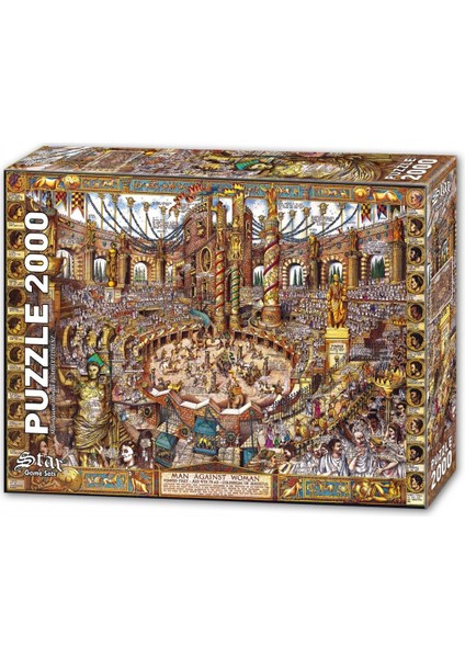 1100981 Erkekler ve Kadınlar Savaşı 2000 Parça Puzzle ,star