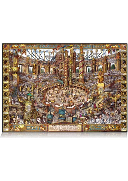 1100981 Erkekler ve Kadınlar Savaşı 2000 Parça Puzzle ,star