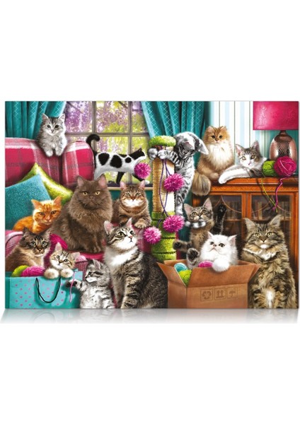 1100356 Kedi Evi 1000 Parça Puzzle -Star