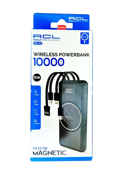 Wıreless Powerbank 10.000 Mah Pd 22.5 W Magnetik Pw-01