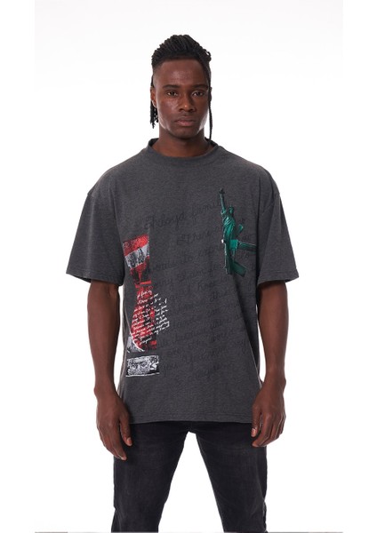 Enjoy Your Freedom Grey T-Shirt fiyatları