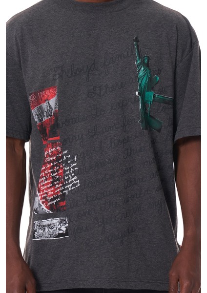 Enjoy Your Freedom Grey T-Shirt fırsatları