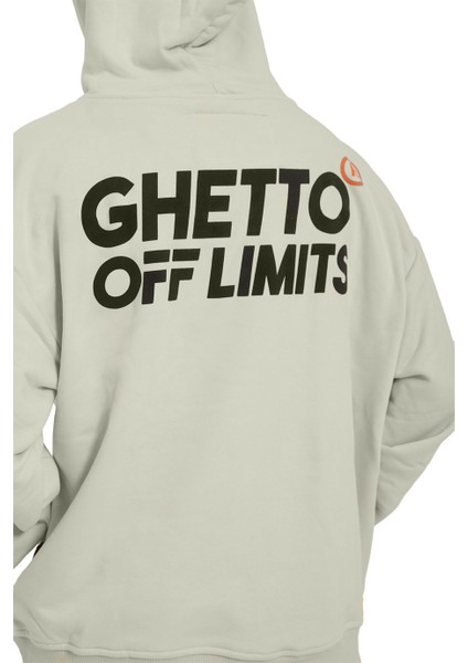 Ghetto Off Limits Arka Logo Baskılı Hoodie