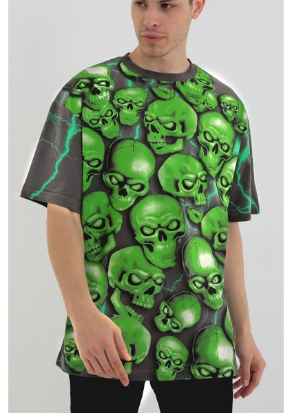 - Skull Pile Antrasit Oversize T-Shirt fiyatları