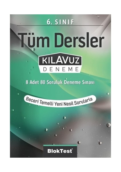 Tudem Yayınları 6. Sınıf Bloktest Tüm Dersler Kılavuz Deneme