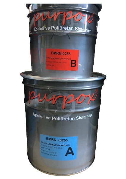 Purpox Marine Epoksi Yapıştırıcı-Laminasyon Reçinesi 25 kg Takım