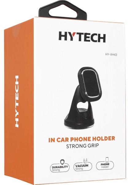 HY-XH43 Universal Ayarlanabilir Vantuz + Izgara Aparatlı Siyah Mıknatıslı Araç Telefon Tutucu indirimleri
