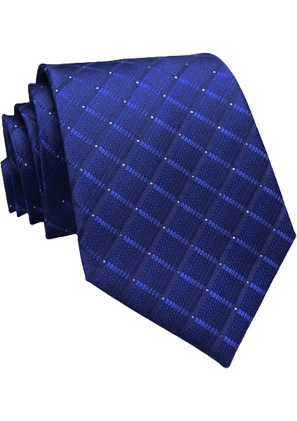 Int 8cm Klasik Saf Renk Çizgili Desen Kravat (Yurt Dışından)