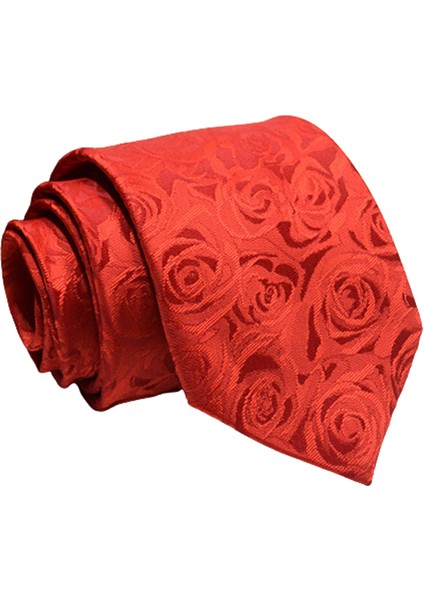 Int 8cm Klasik Saf Renk Çizgili Desen Kravat (Yurt Dışından)