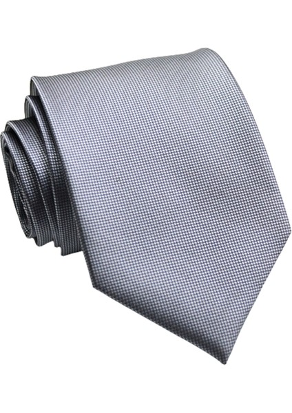 Int 8cm Klasik Saf Renk Çizgili Desen Kravat (Yurt Dışından)