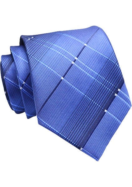 Int 8cm Klasik Saf Renk Çizgili Desen Kravat (Yurt Dışından)