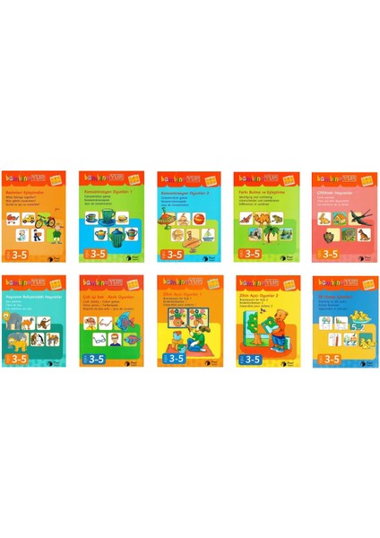 Bambinoyup 4+ Yaş Kitap Seti (10 Kitapçık + Plastik Kontrol Aracı)
